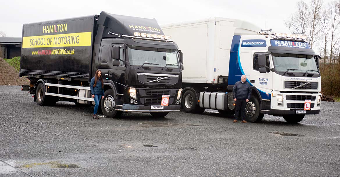 Image of Hamilton School of Motoring HGV and LGV Class 1 and 2 lorries