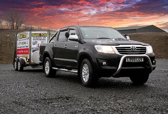 Hamilton School of Motoring trailer driving lessons